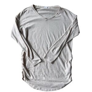 GAP Maternity Vneck Knit Sweater Cream Long Sleeve Top – Size Medium